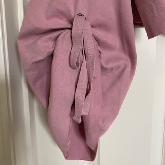 Free People  Holala Statement Sleeve  Crop Sweatshirt  Rose  XS - Picture 6 of 13